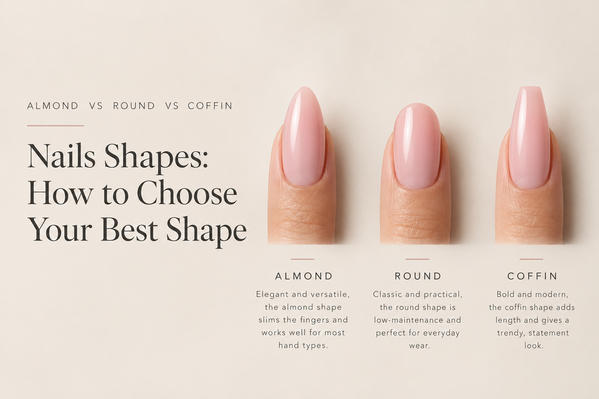 Almond vs Round vs Coffin Nails: How to Choose Your Best Shape