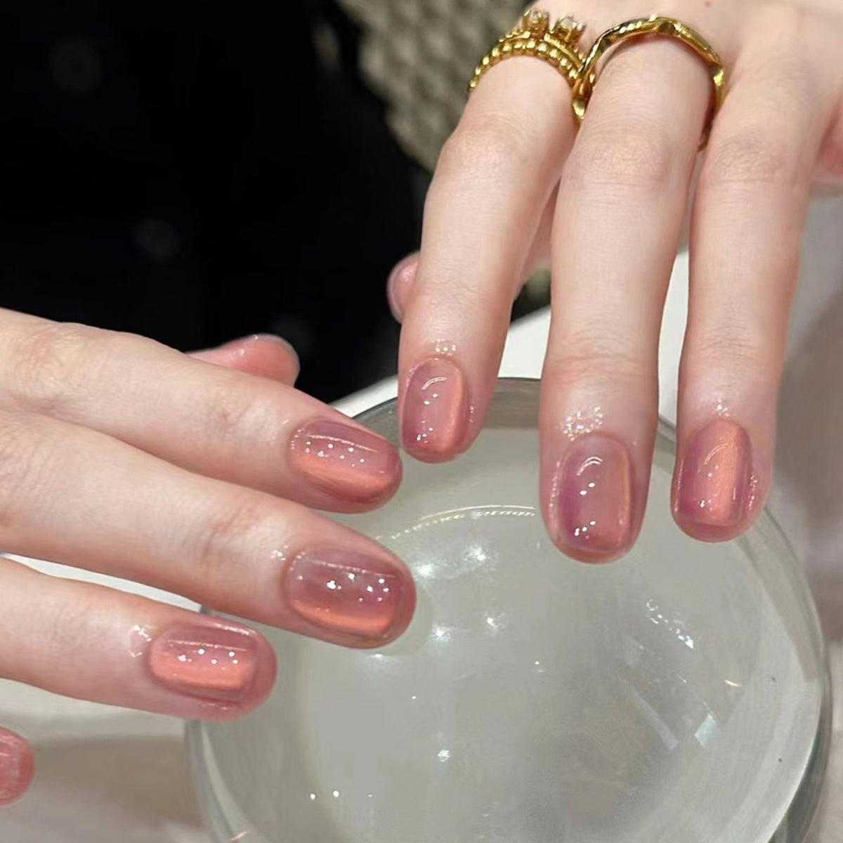 Bare Minimum | Short Round, Press On Nails