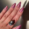 Barbie Pink Chrome -  Medium Almond - Press on Nails