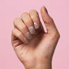 Alice, Glitter with Nail Glue + Nail Glue Sticker | Short, Squoval Press-On Nails
