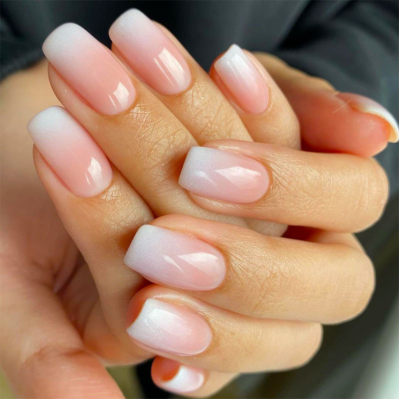 Pink Ombre - Medium Square - Press On Nails