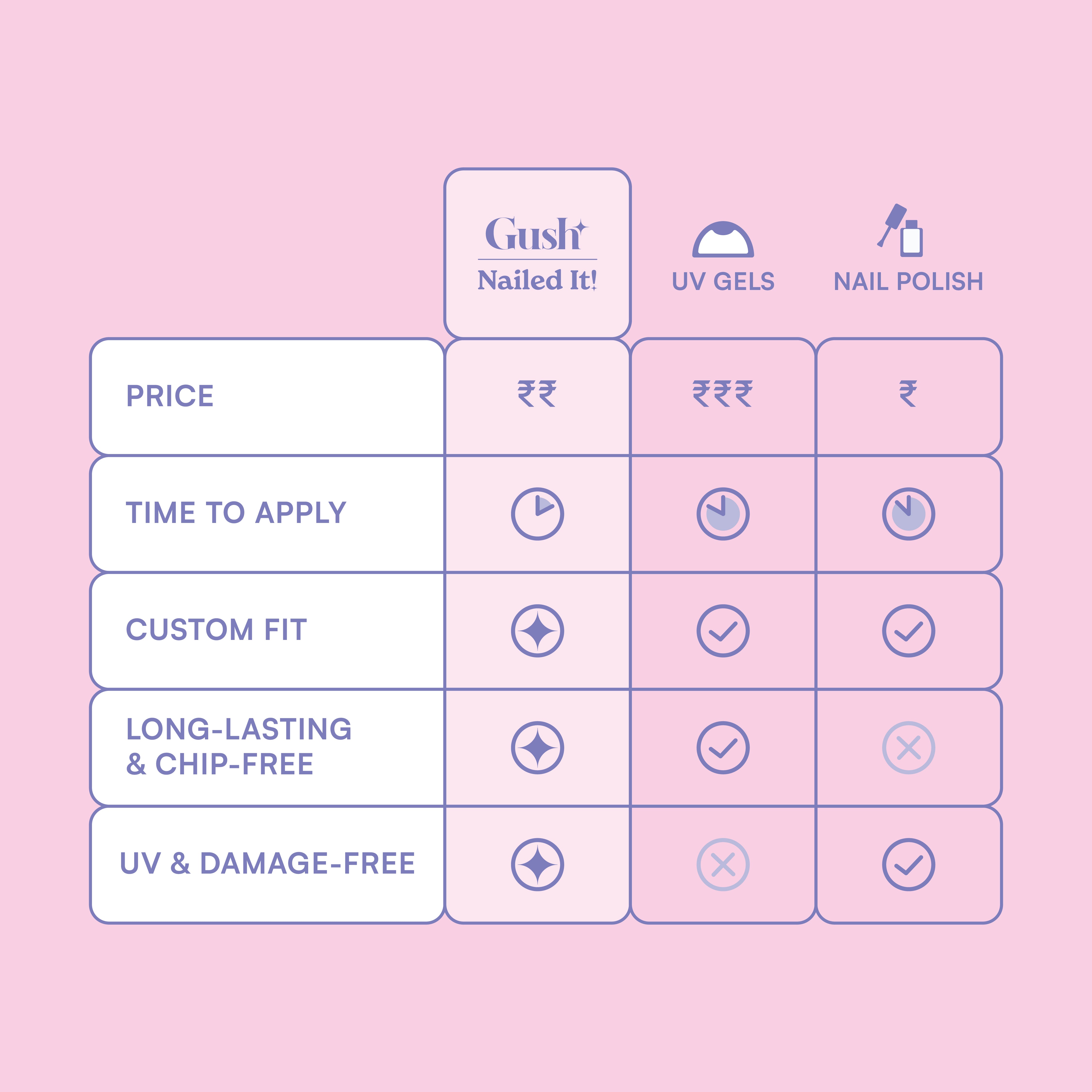 French Gems, French Tip with Nail Glue + Nail Glue Sticker | Medium, Square Press-On Nails