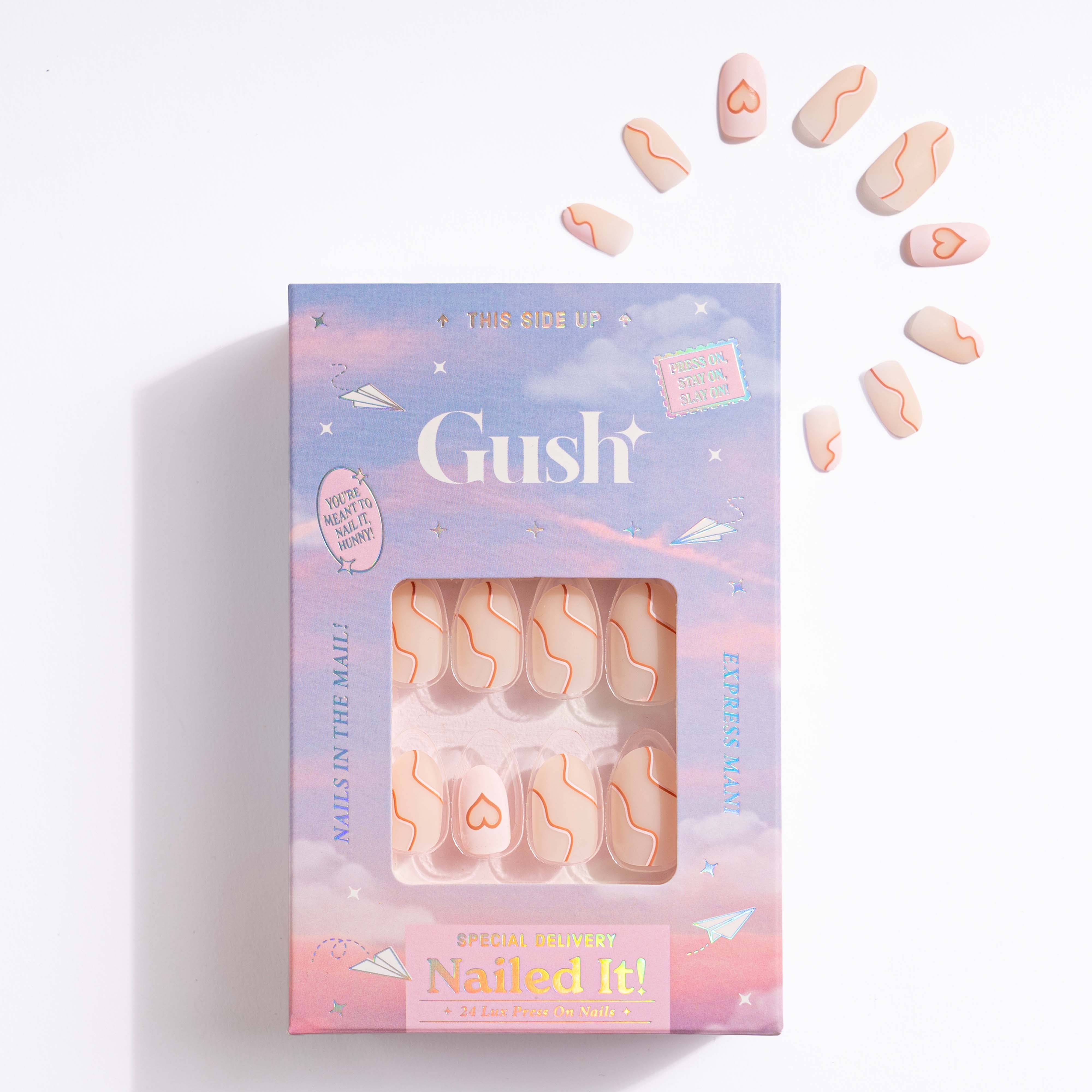 Wavy Baby - Short Round - Press on Nails