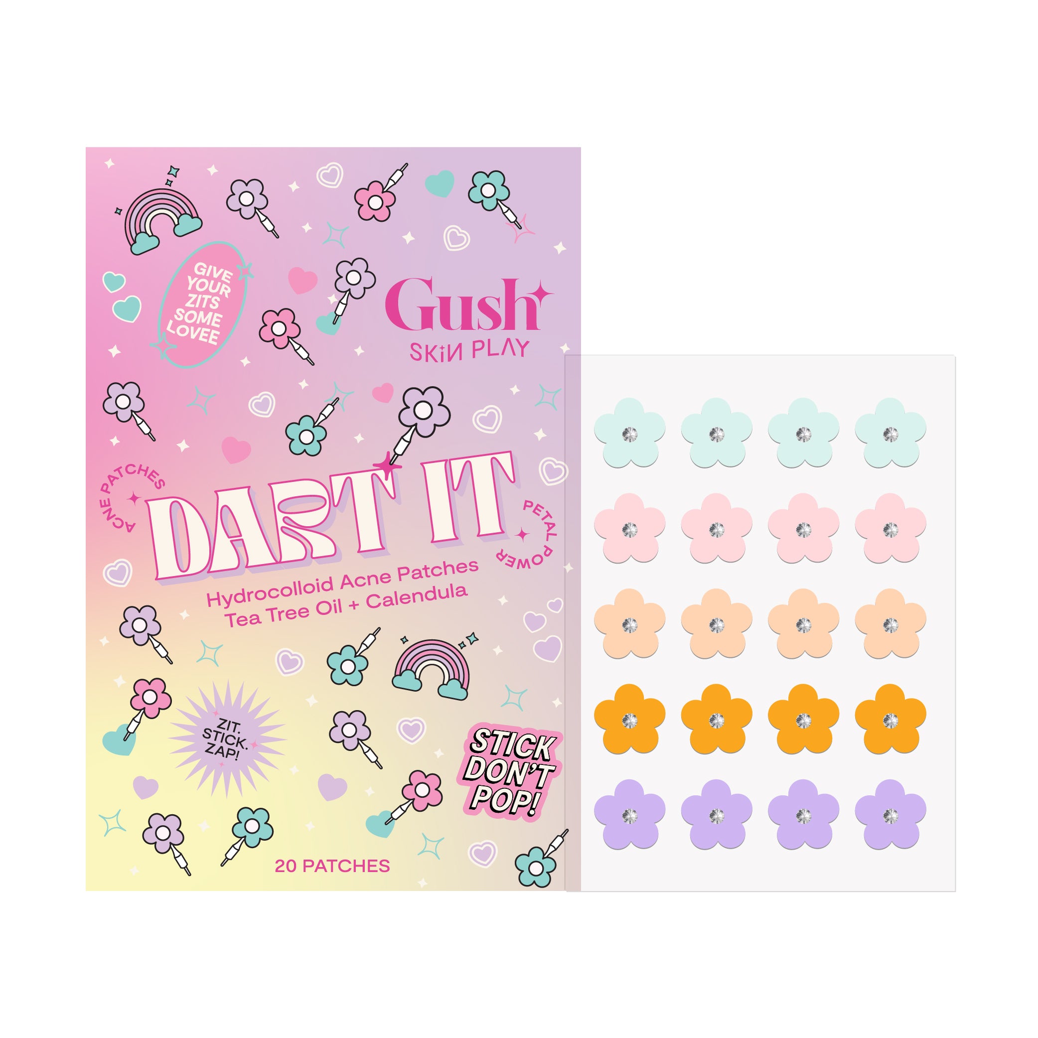 Dart It - Tea Tree & Hydrocolloid Acne Pimple Patches for Zits & Blemishes