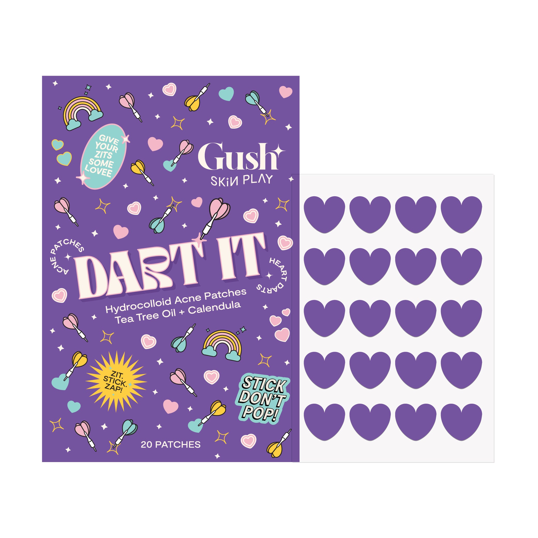 Dart It - Tea Tree & Hydrocolloid Acne Pimple Patches for Zits & Blemishes