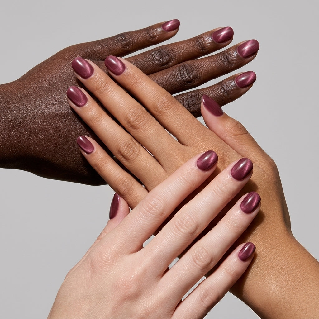 Red Head Energy | Short Round, Press-On Nails