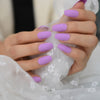 Lilac - Medium Coffin - Press on Nails