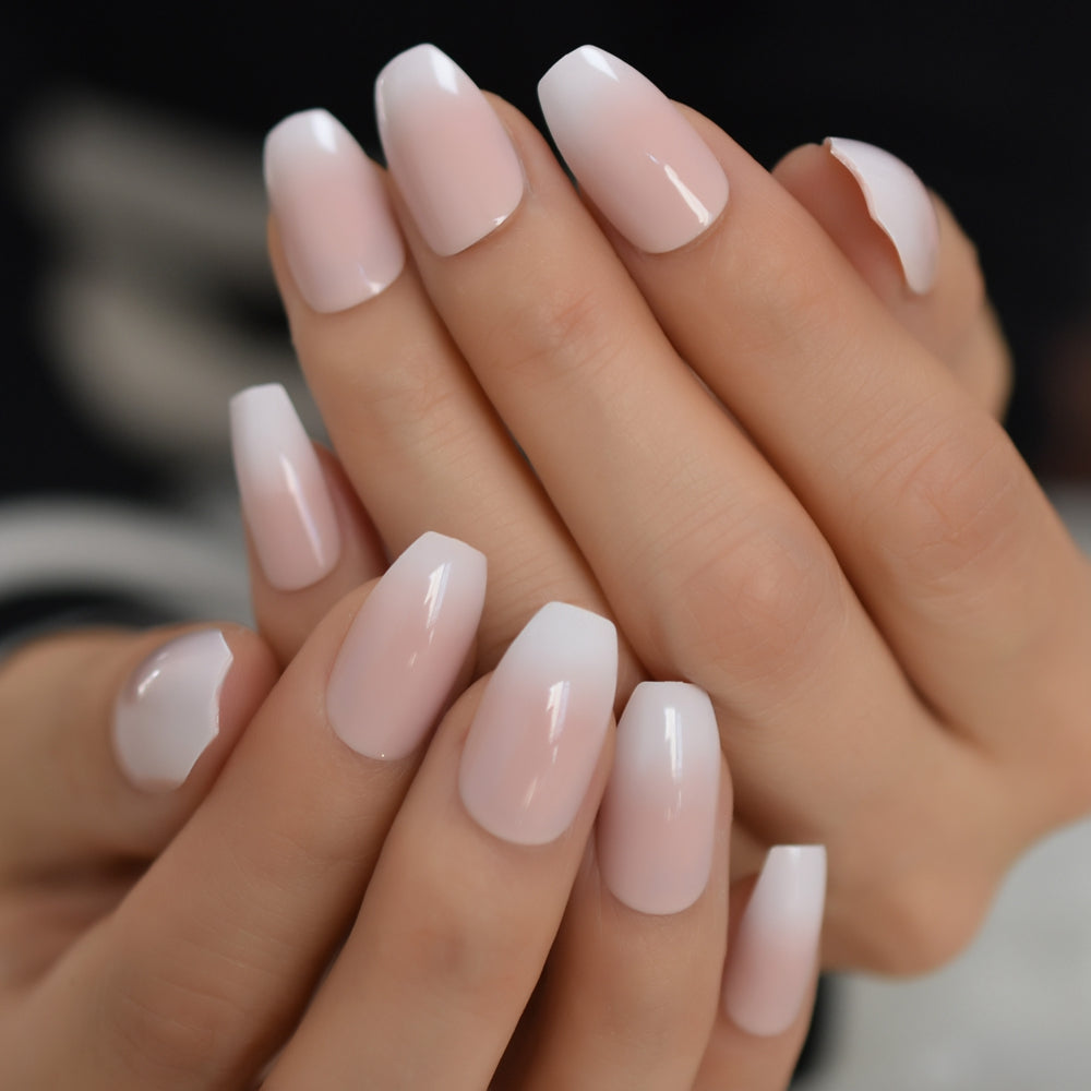 Creme De Nude - Long Coffin - Press on Nails