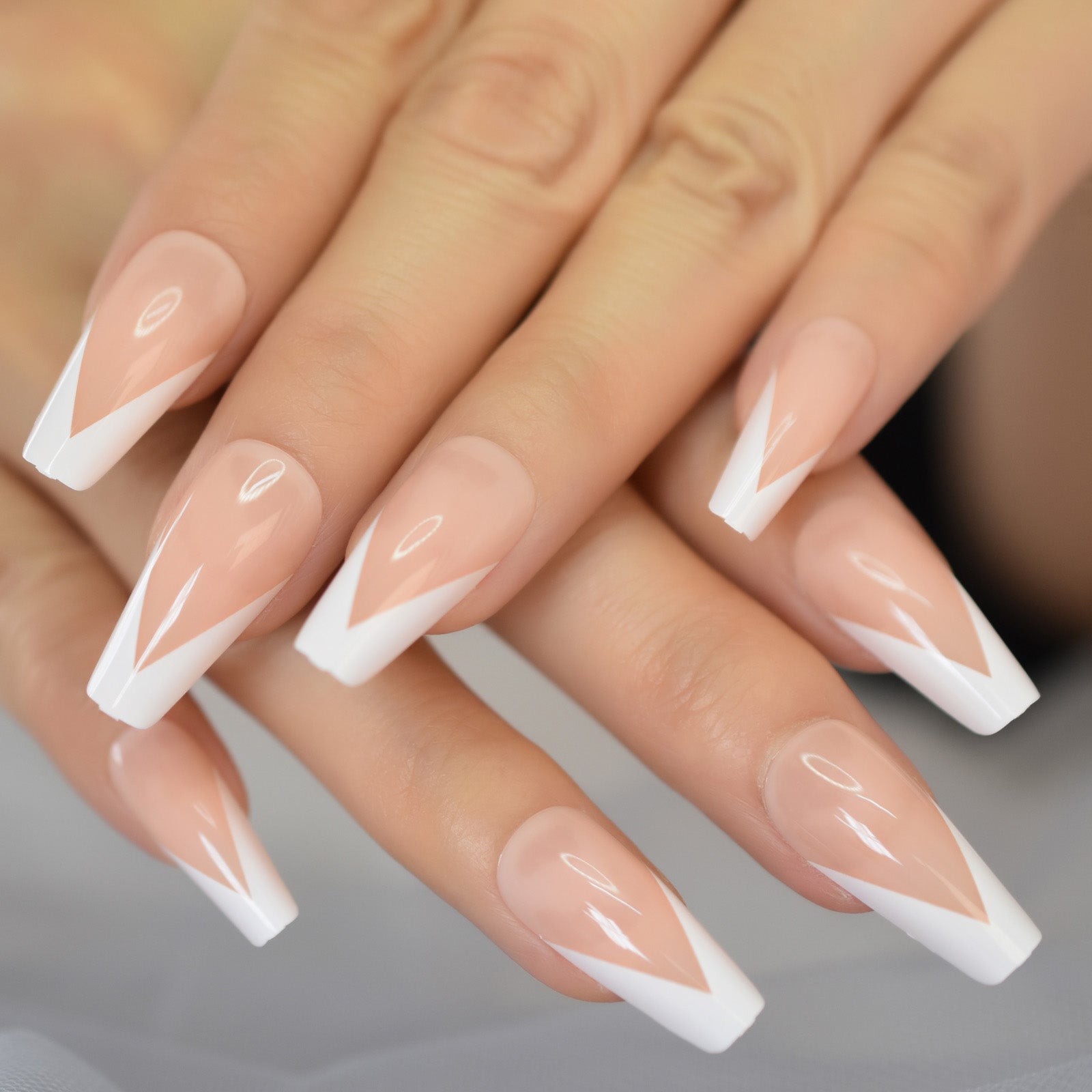 Dress - Long Coffin - Press on Nails