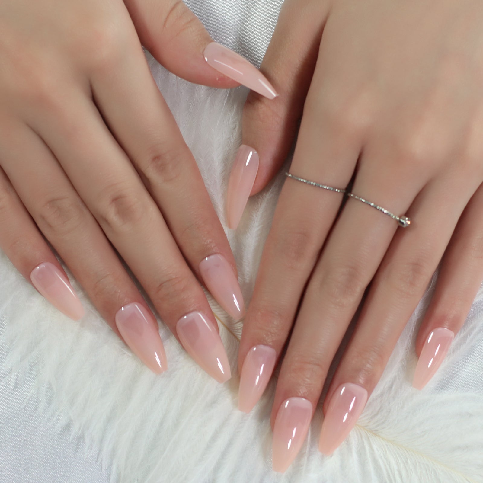 Bling - Long Coffin - Press on Nails