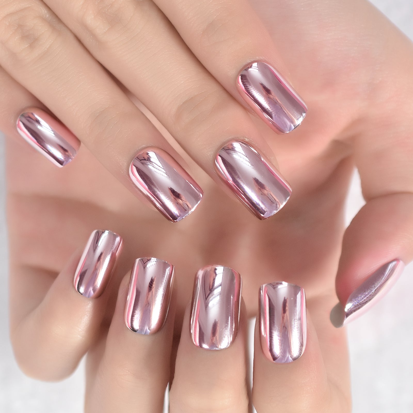 Shiny - Short Square - Press on Nails