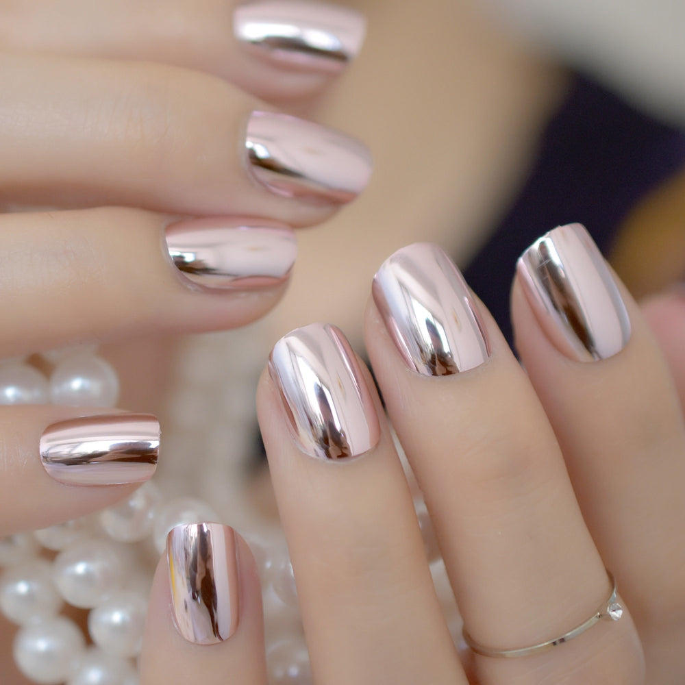 Shiny - Short Square - Press on Nails