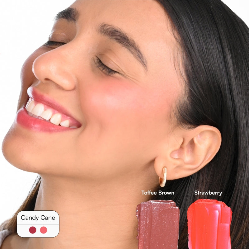 #color_candy cane - strawberry & toffee brown