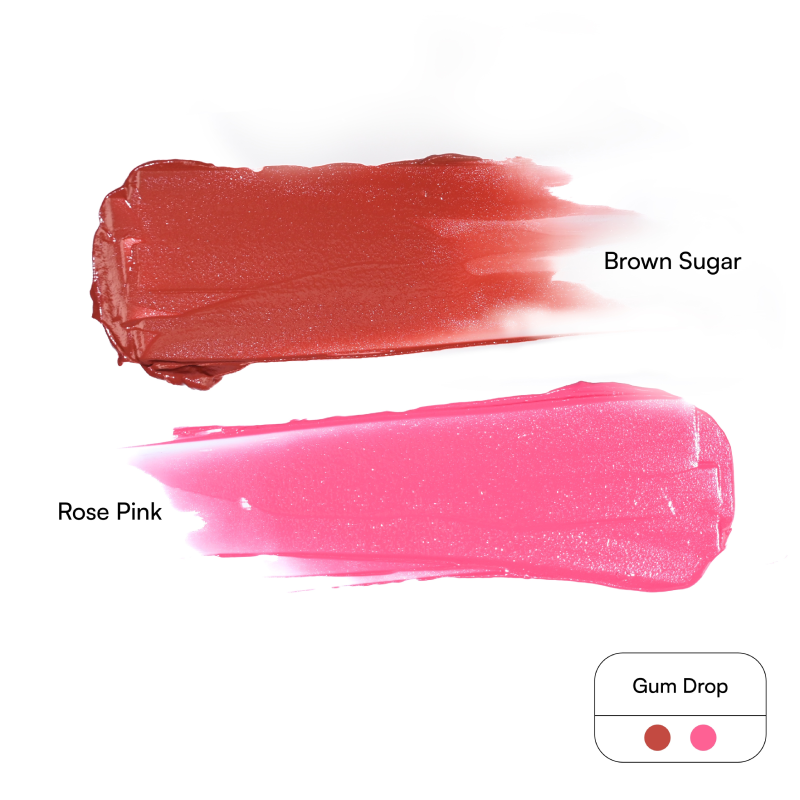 #color_gum drop - rose pink & brown sugar