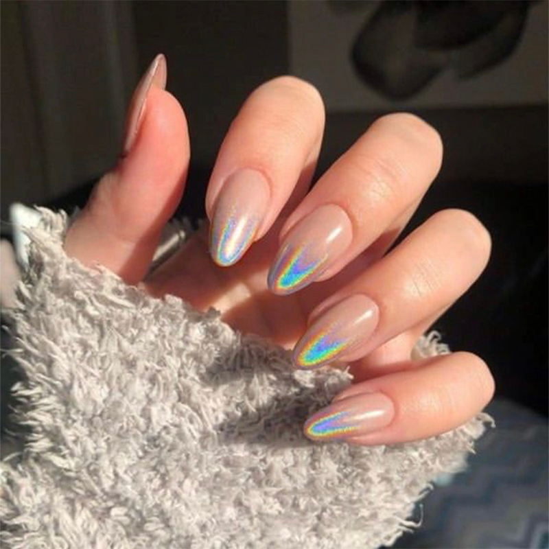 Chrome French - Press On Nails