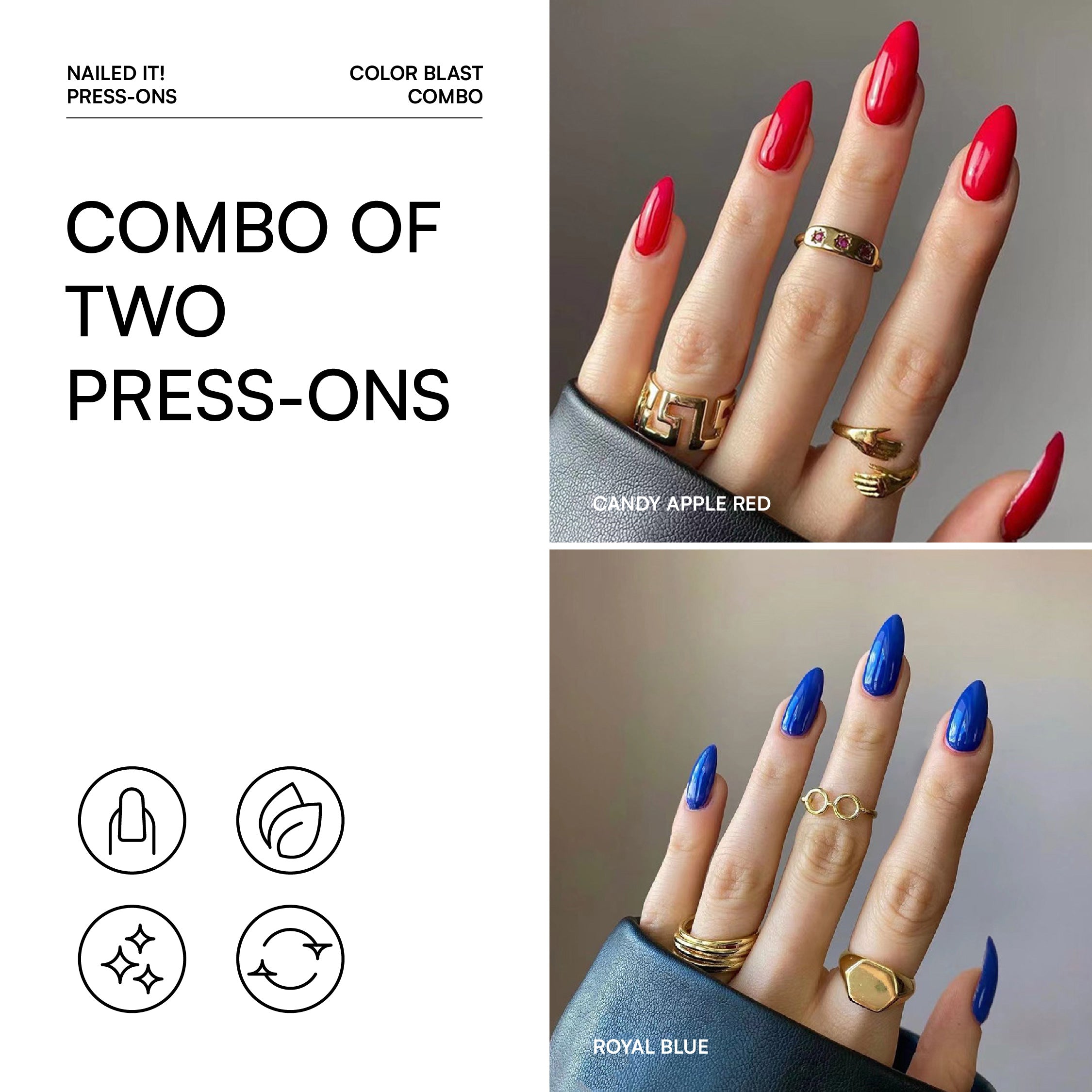 Press on nails combo of Two