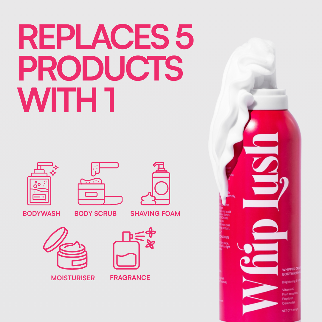 Whip Lush- Body Wash Mousse & Shaving Foam