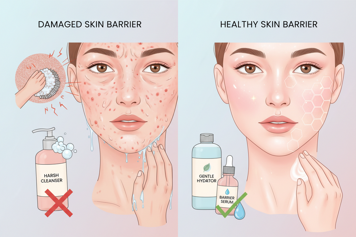 Skin Damage Application Example Common Skincare Mistakes That Damage Your Skin Barrier