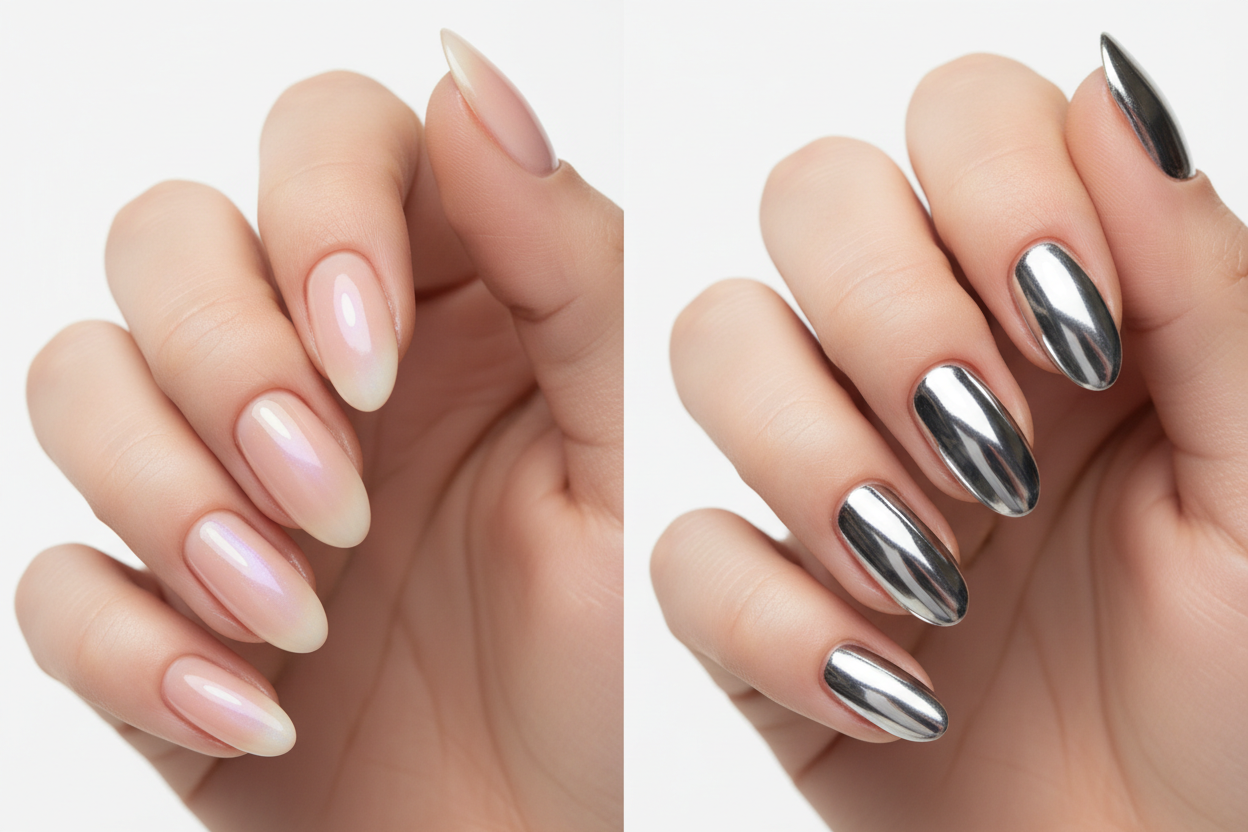 Glazed Nails vs Chrome Nails: Which Finish Suits You
