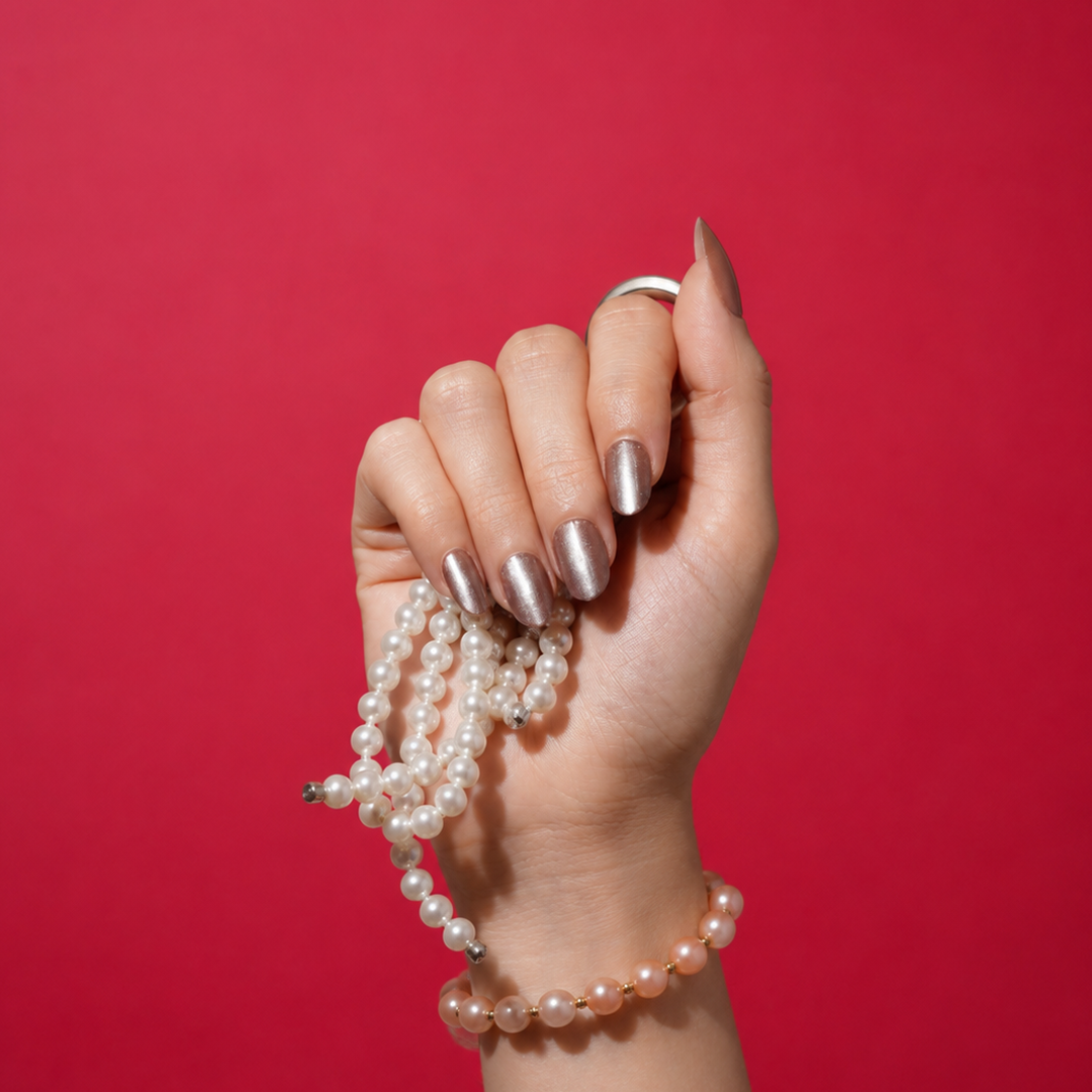 Bears Not Tears | Medium Round, Press-On Nails