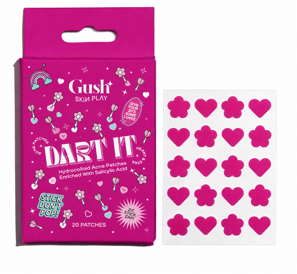 Dart It | Mini - Tea Tree & Hydrocolloid Acne Pimple Patches for Zits & Blemishes