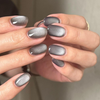 Smoke Show | Medium Round, Press On Nails