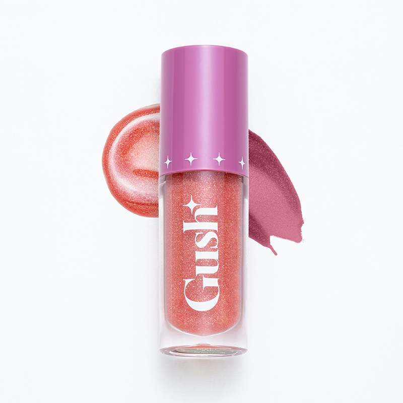 #color_honey melt- baby pink transforms to a berry with rose gold glitter