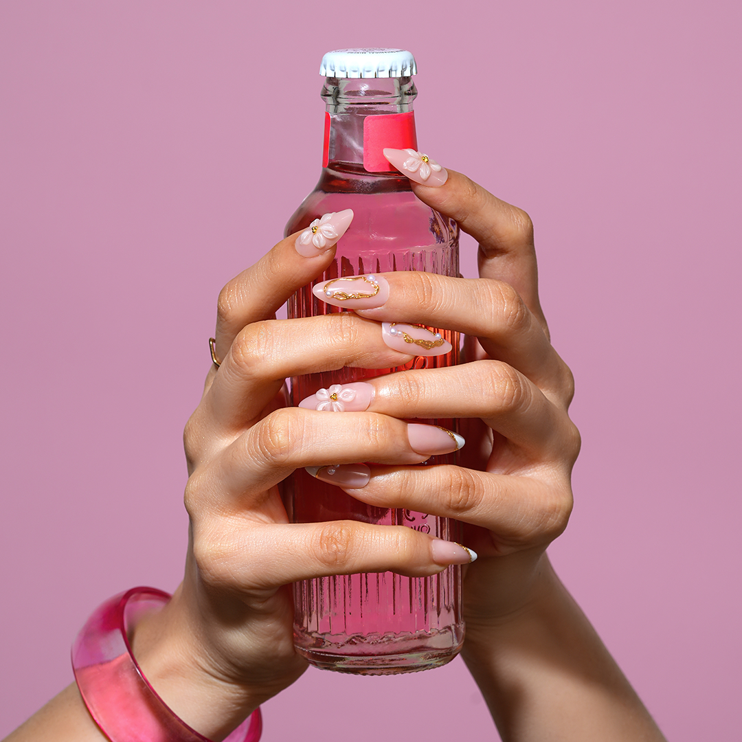 Phool Not Fool | Medium Almond, Press-On Nails
