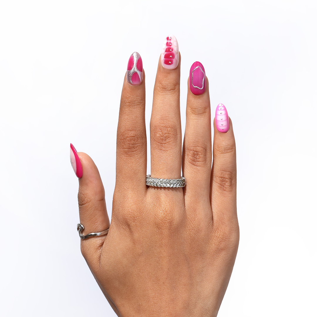 I Bite | Medium Almond, Press-On Nails
