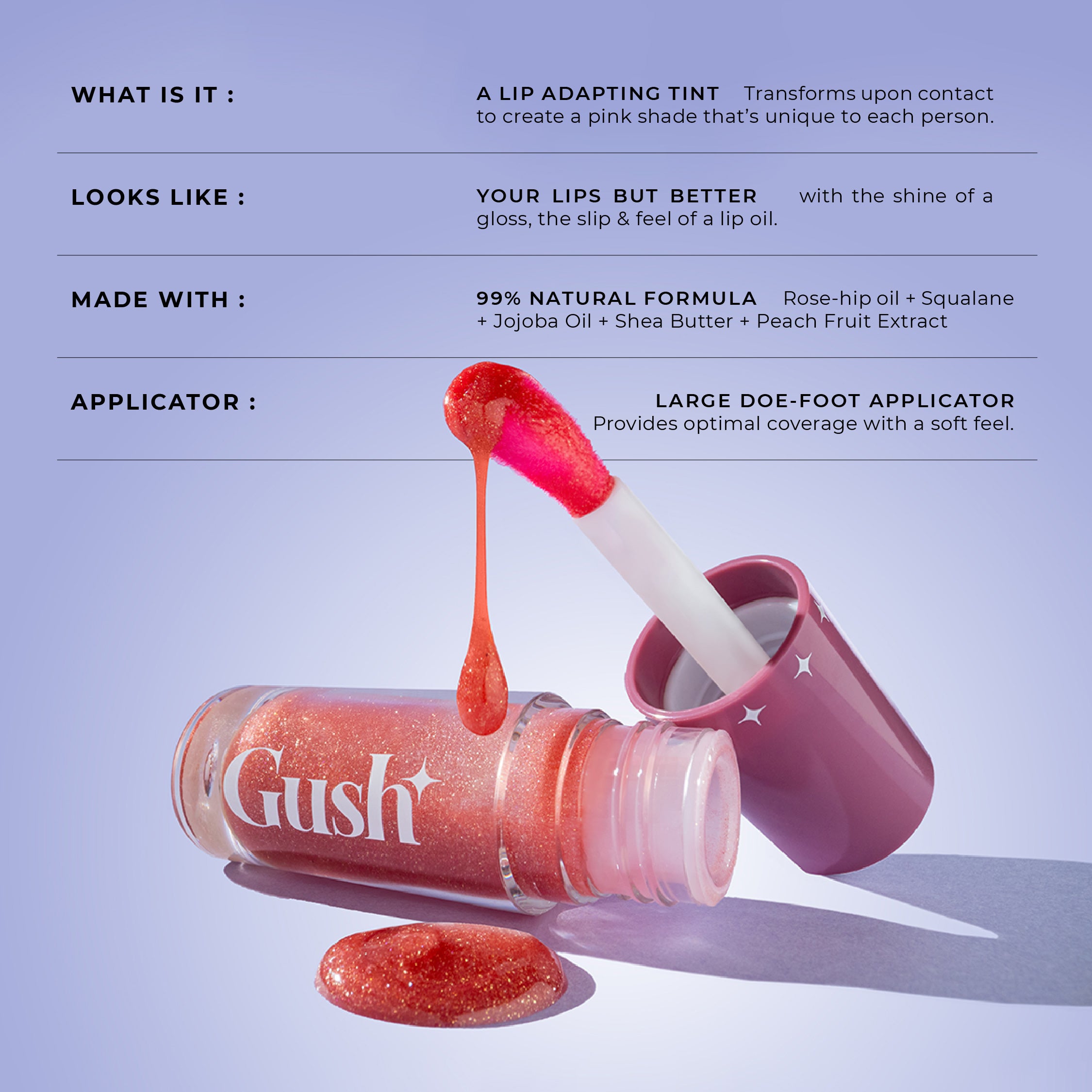 pH-inched lip and cheek tint + Juicy lip oil