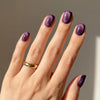 Ruby, Cat Eye with Nail Glue + Nail Glue Sticker | Short, Squoval Press-On Nails