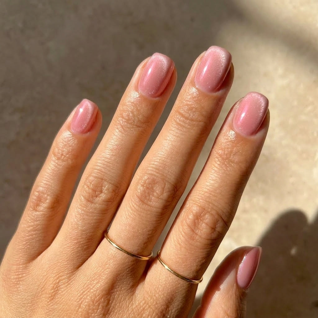 Sugar Pink | Short Square, Press On Nails