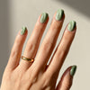 Pistachio Glaze | Medium Square, Press On Nails
