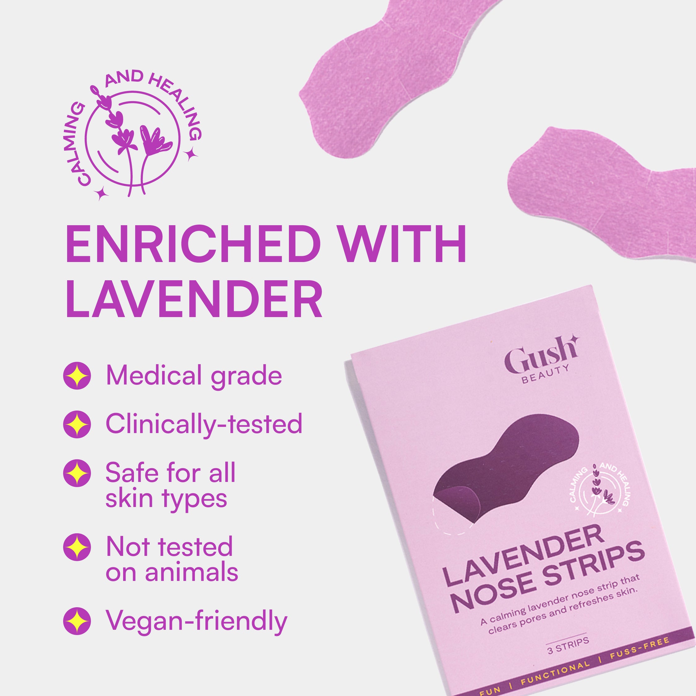 Lavender Nose Strips