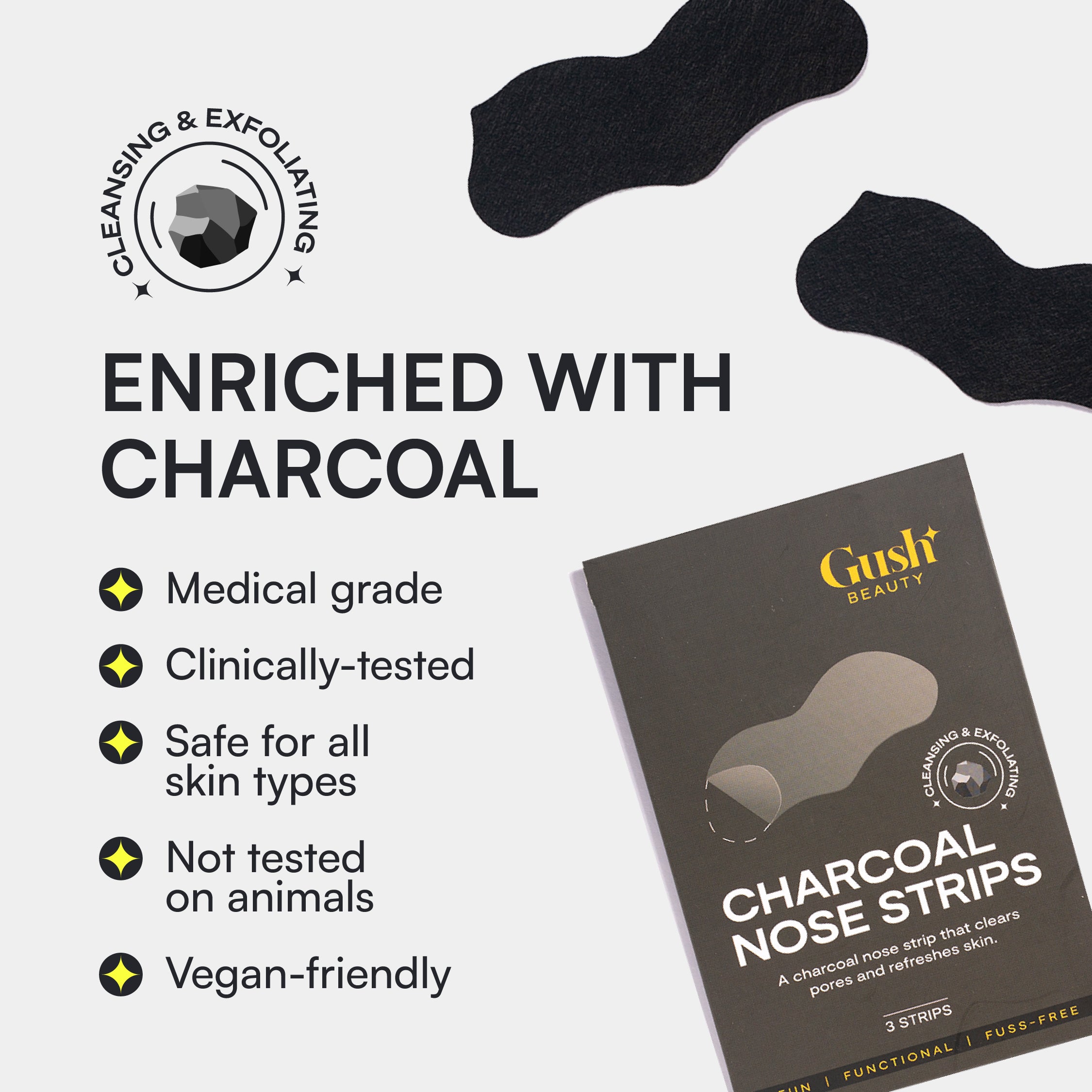 Charcoal Nose Strips