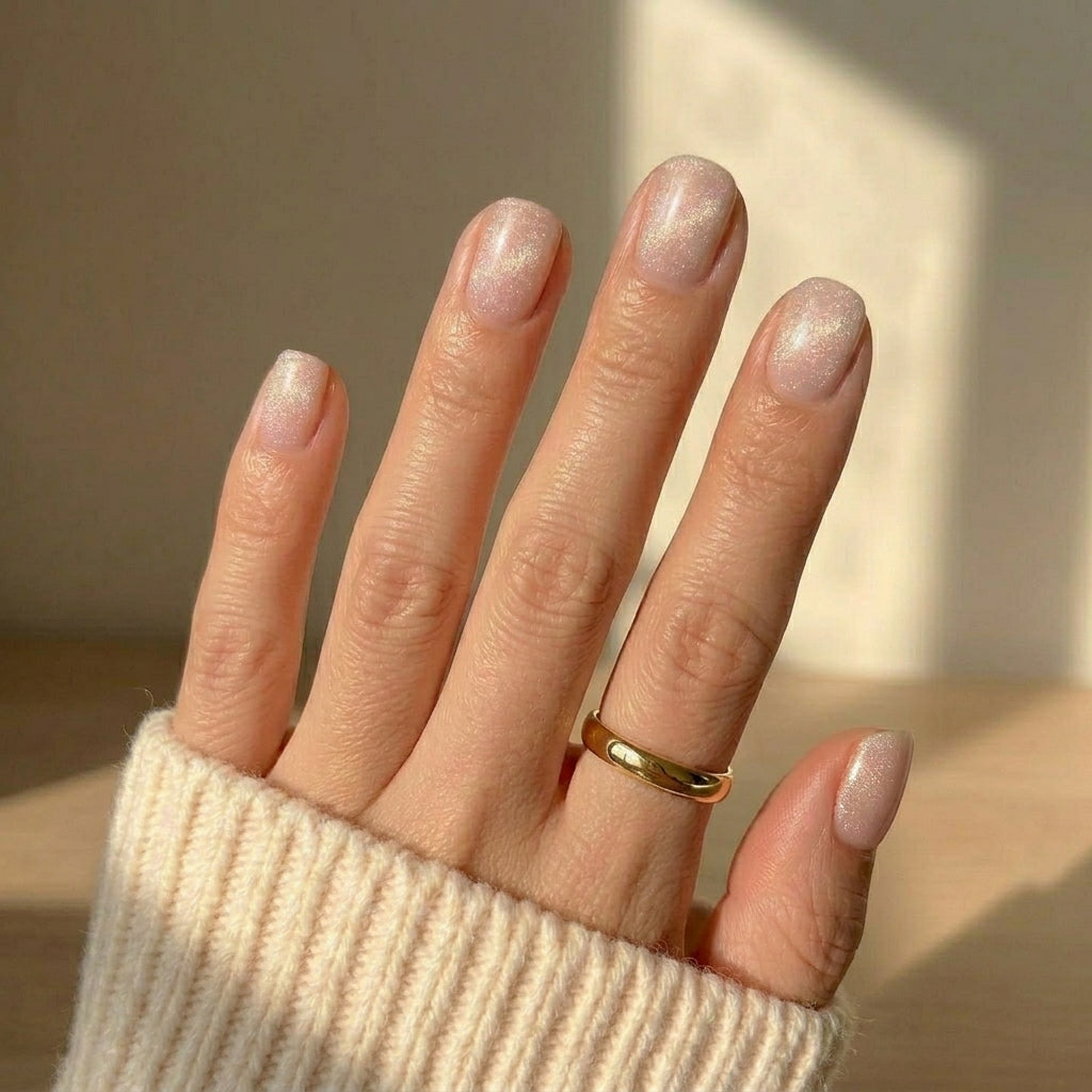 Ballerina Baby | Short Squoval, Press on Nails