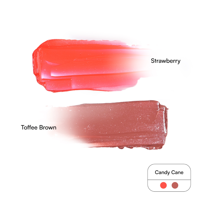 #color_candy cane - strawberry & toffee brown